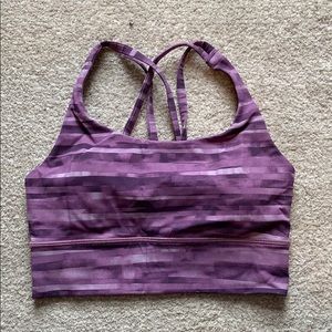 Purple Lululemon sports bra